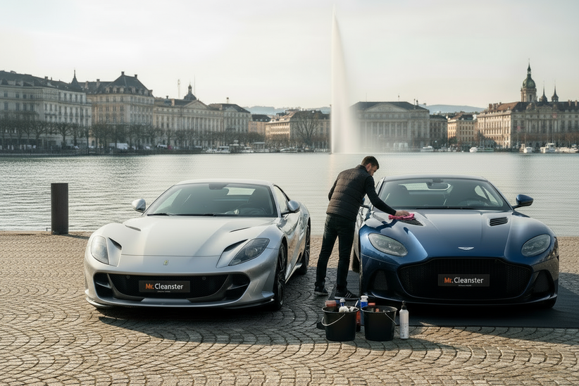 le bleu de Mr sur les plaque ecris en orange 